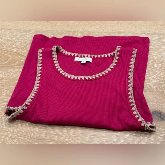 New Z Supply AVRIL RIB WHIPSTITCH
TANK (CACTUS
SUNFLOWER) - Z SUPPLY, Small - Picture 12 of 14